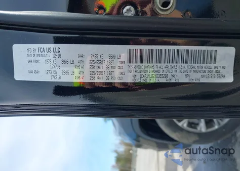 2019 Jeep Cherokee Latitude Plus 4X4 z USA, uszkodzony, nr VIN 1C4PJMLB2KD355280